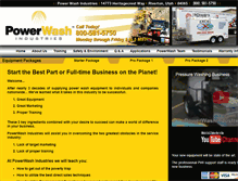 Tablet Screenshot of powerwashindustries.com